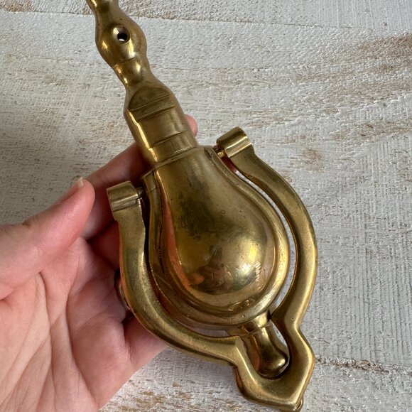 Vintage Traditional Brass Door Knocker - Metal Vintage Door Knocker Hardware - Picture 10 of 10